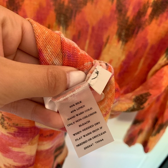 Ann Taylor sunset colorful long sleeve cardigan button up - Picture 7 of 7